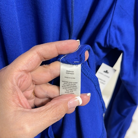 NWT Larry Levine 3X V-Neck Long Sleeve Top. - Picture 7 of 8